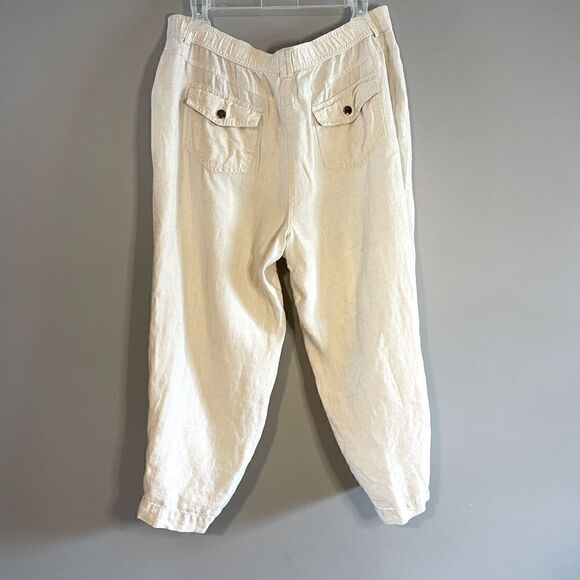 JM Collection Linen Capris | SZ 12 - Picture 2 of 11